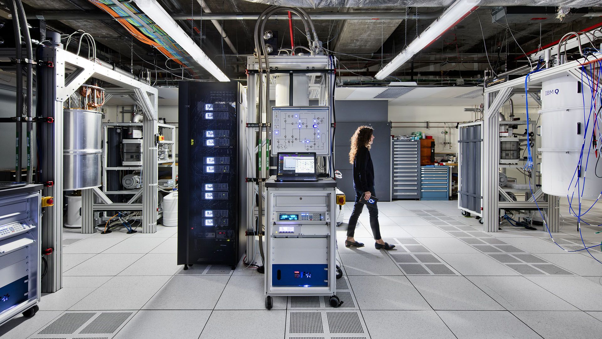 el laboratorio de computación cuántica que inauguró IBM a comienzos de octubre. 
