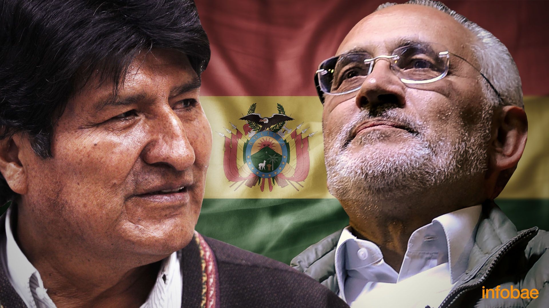 Evo Morales y Carlos Mesa