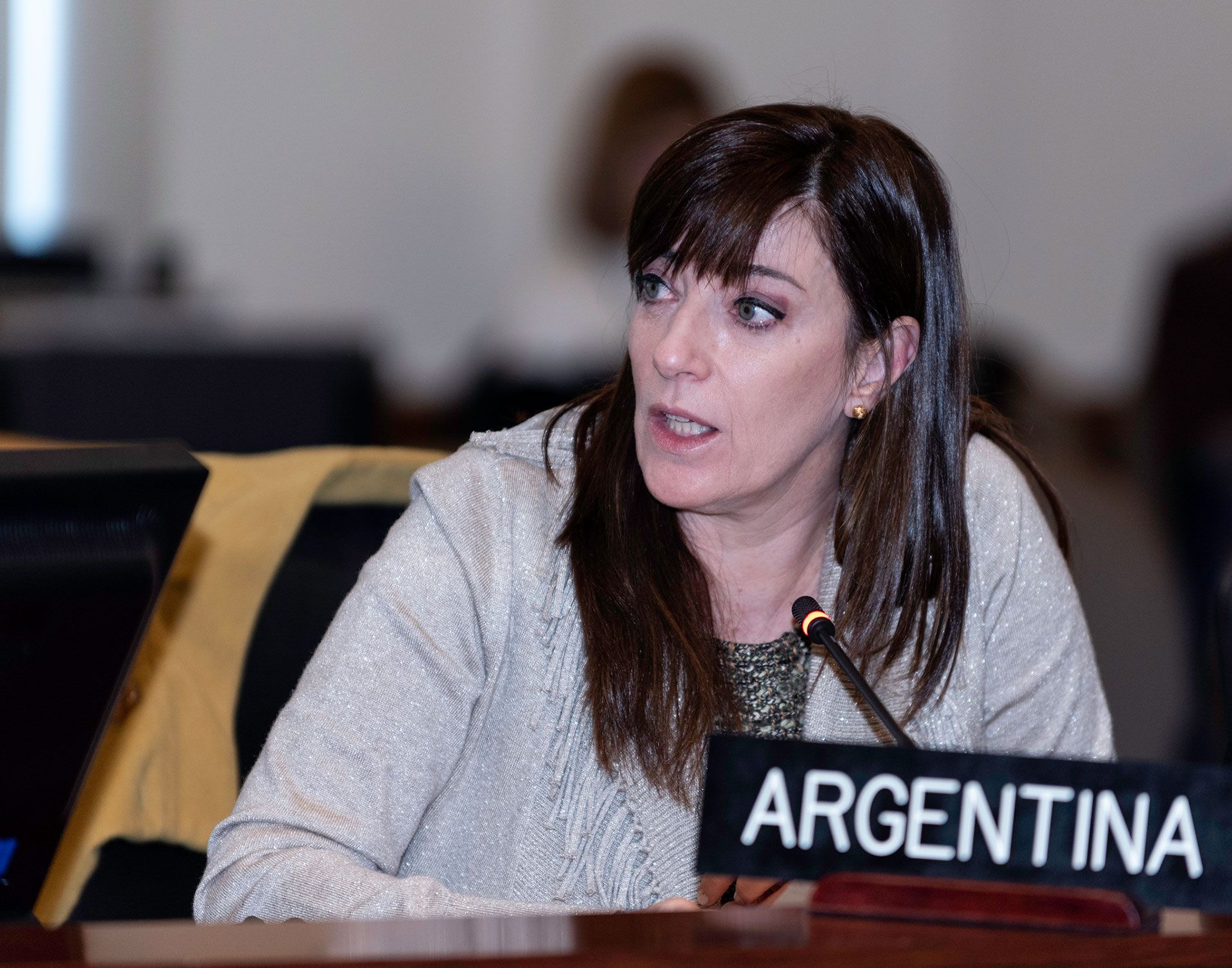 La embajadora argentina ante la OEA, Paula Bertol