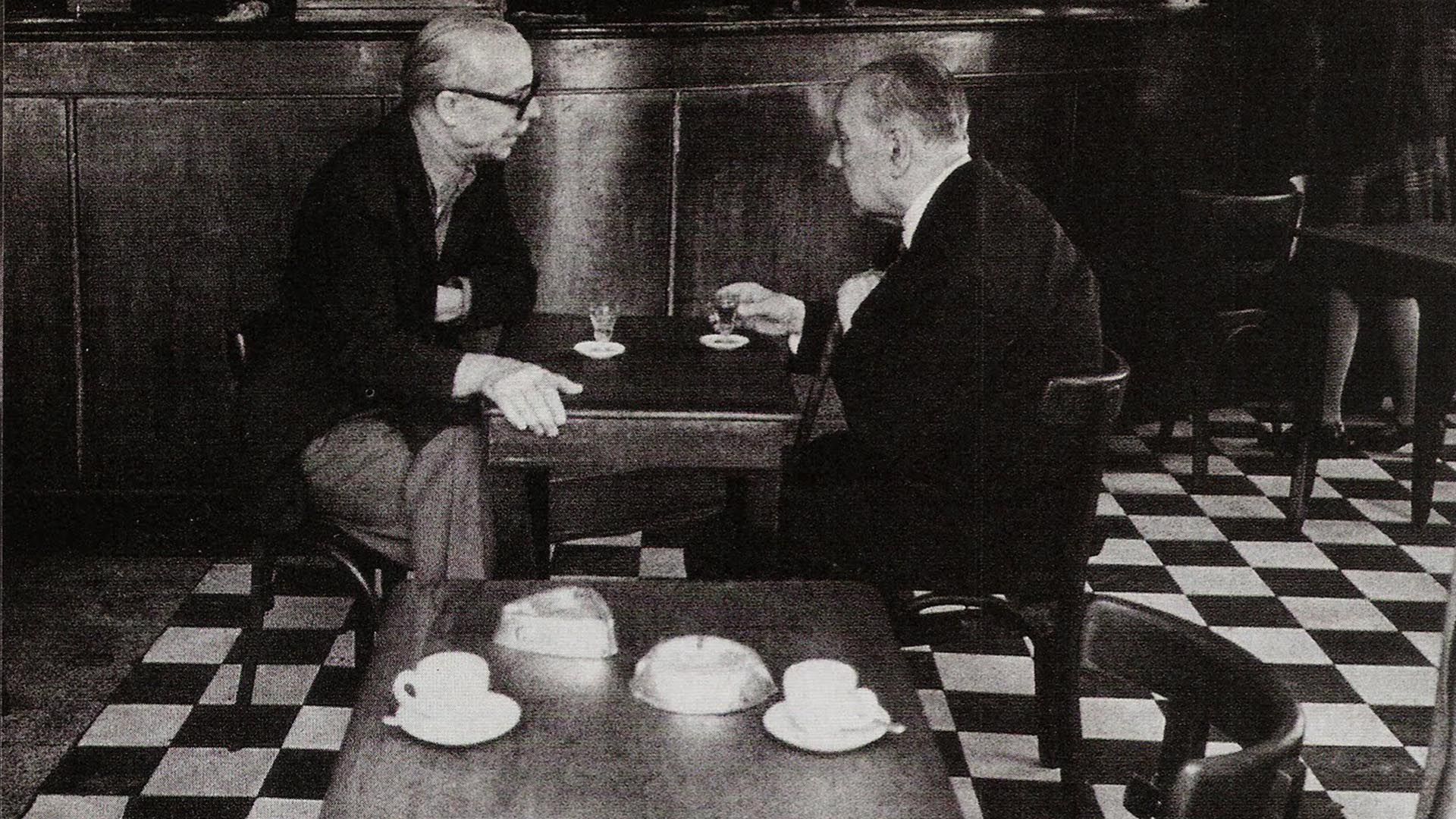 Ernesto Sabato y Jorge Luis Borges 1920