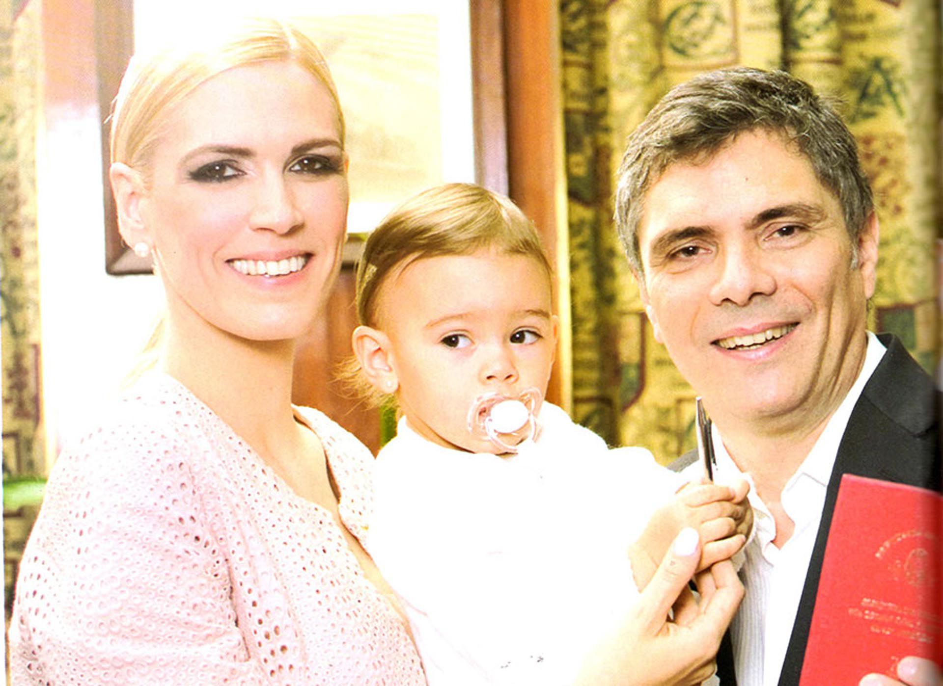 Viviana Canosa, Alejandro Borensztein y su hija, Martina