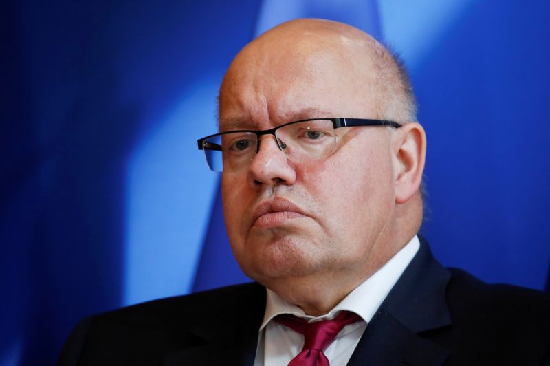 FILE PHOTO: German Economy Minister Peter Altmaier attends a joint news conference after a meeting in Paris, France, September 19, 2019. REUTERS/Gonzalo Fuentes