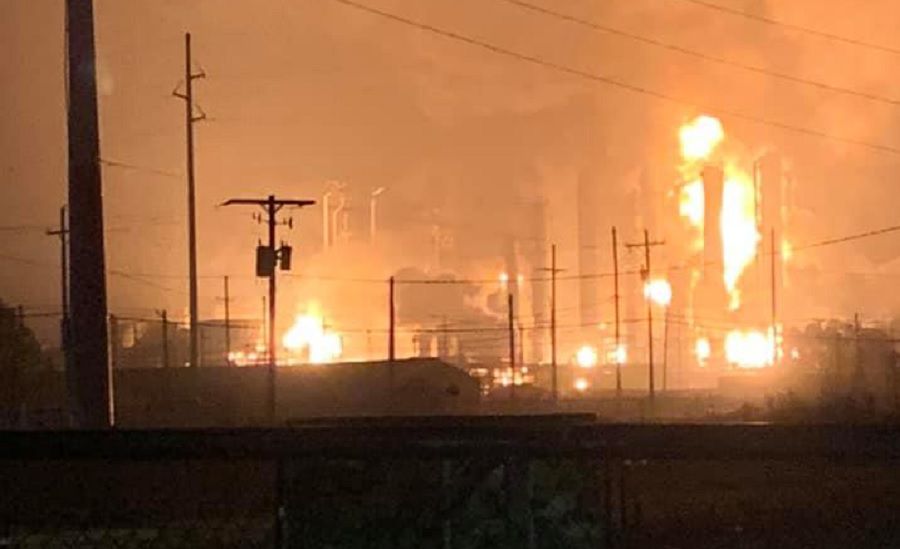 Explosión en Texas (foto: Ryan Mathewson/via KFDM)