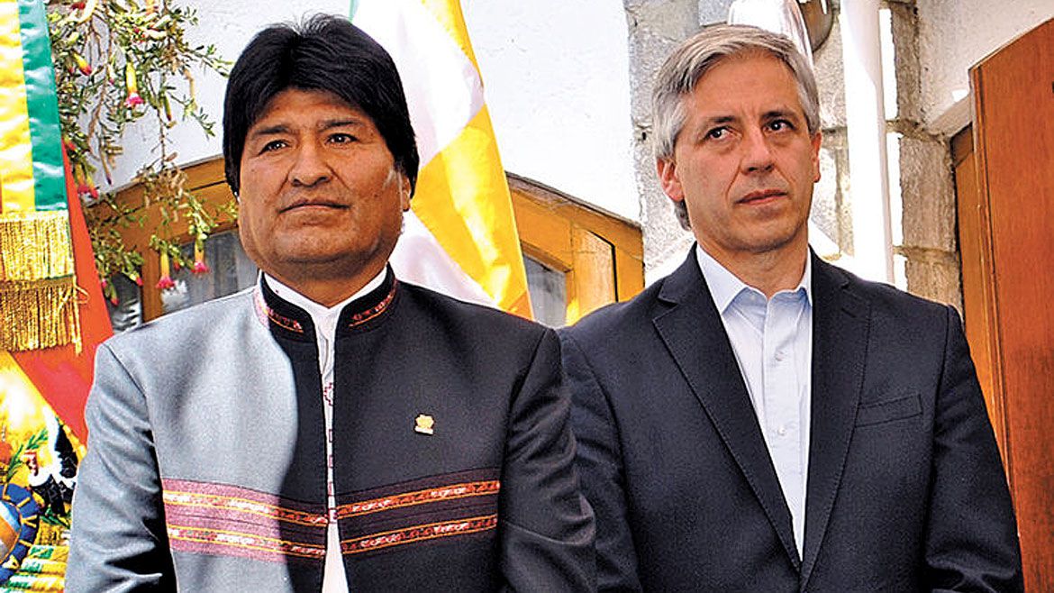 Evo Morales y Álvaro García Linera