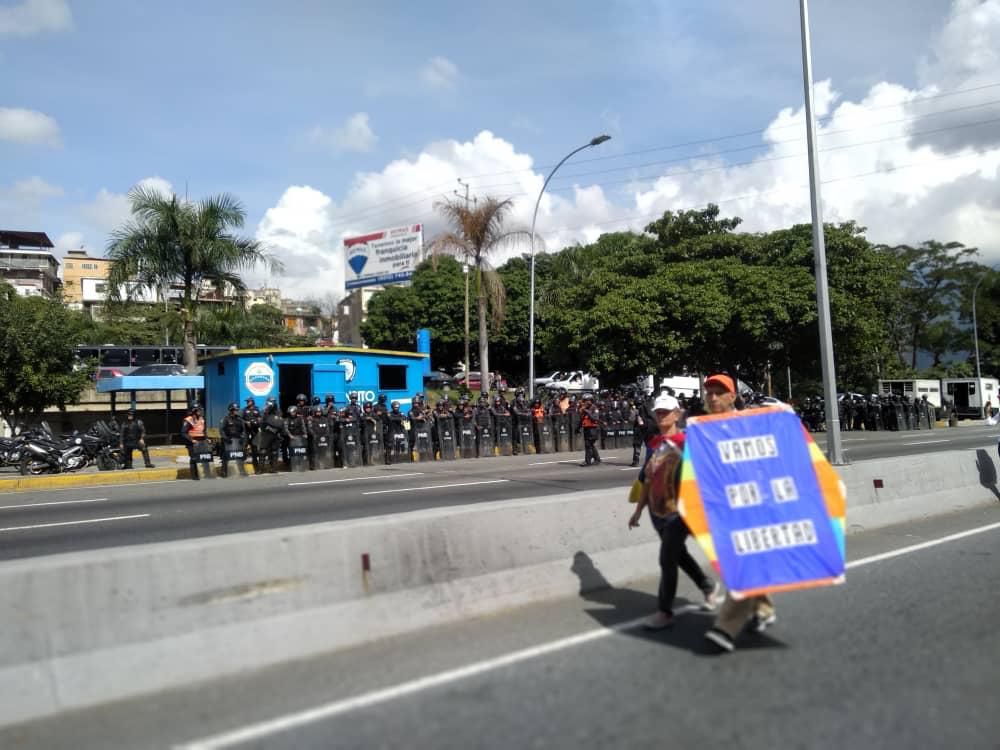 Infobae en las marchas del 16N en Caracas (Maiker Yriarte/Infobae)