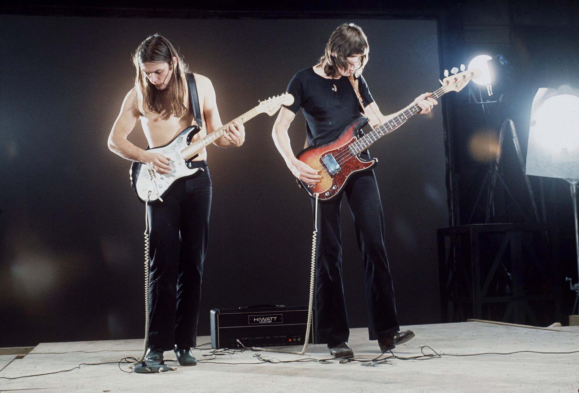 David Gilmour y Roger Waters en 1971 (Crollalanza/Shutterstock)