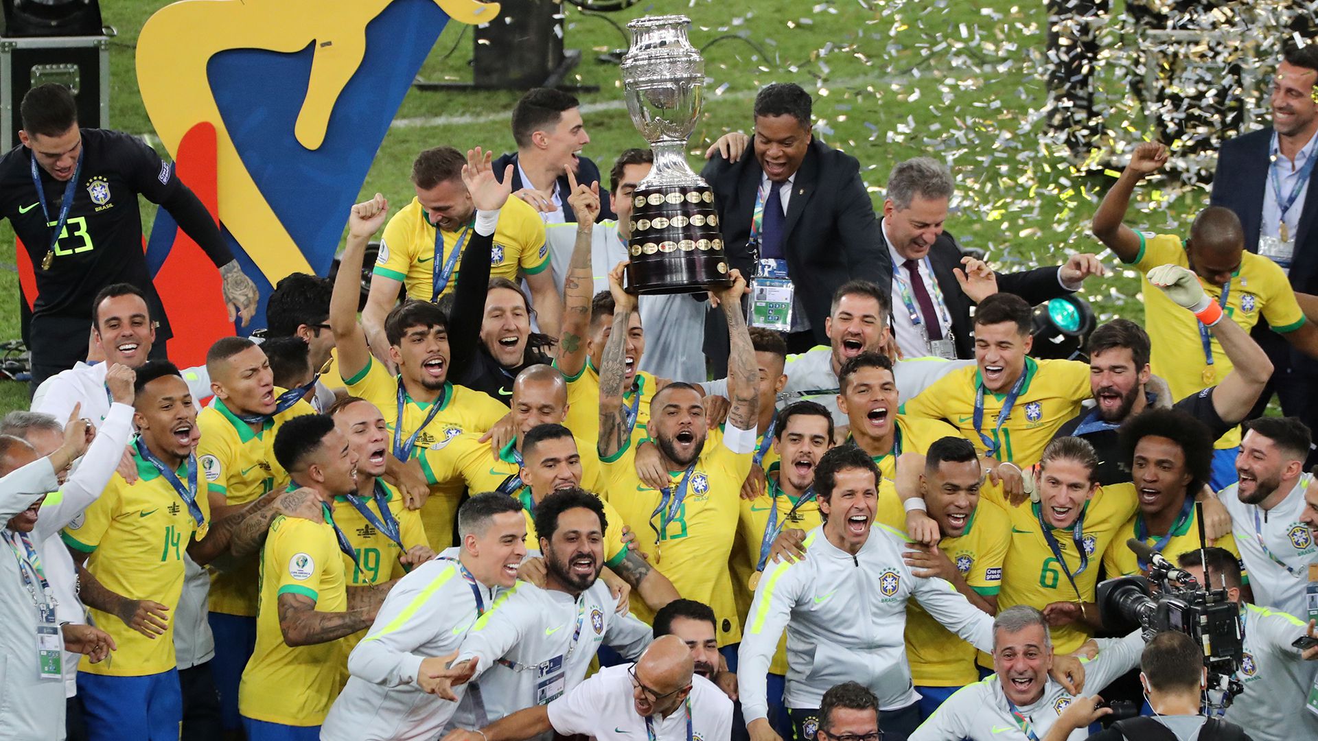Brasil viene de ganar la Copa América 2019 (REUTERS/Sergio Moraes)