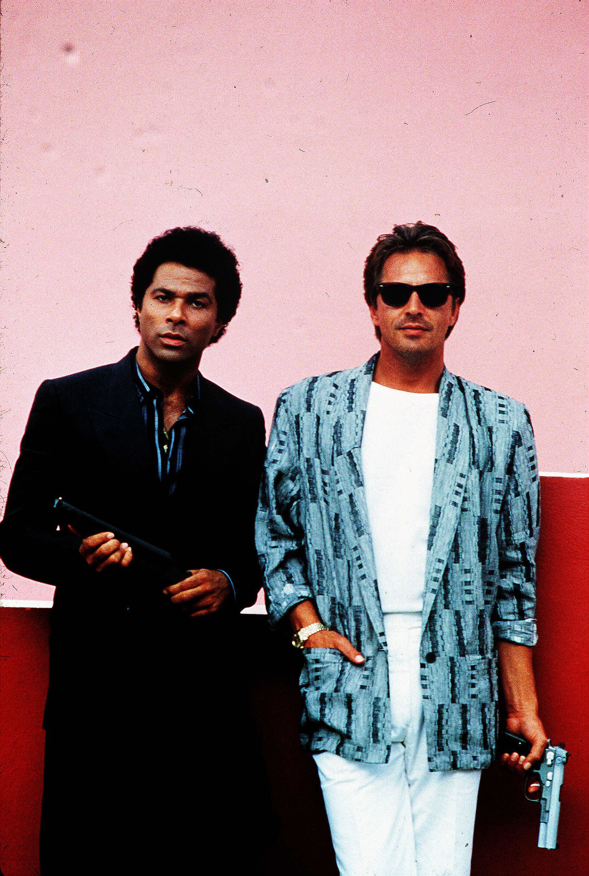 
Philip Michael Thomas y Don Johnson, los protagonistas de "Miami Vice" (Shutterstock) 