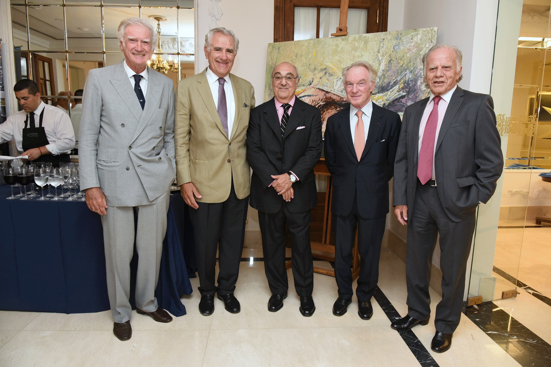 Eduardo Escasany, Oscar Imbellone, Jorge Aufiero, Máximo Bomchil y Carlos Oris de Roa