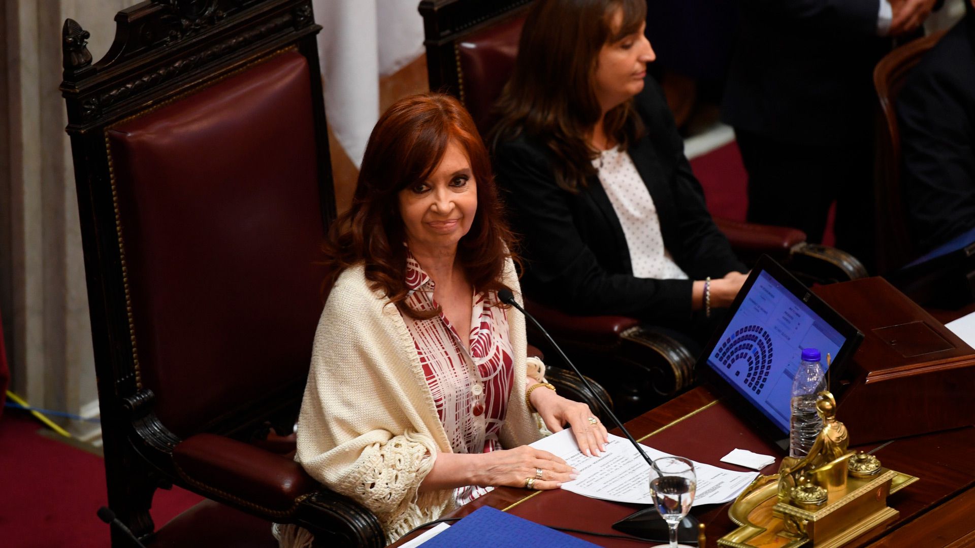 Cristina Kirchner preside la sesión (Foto: Maximiliano Luna)