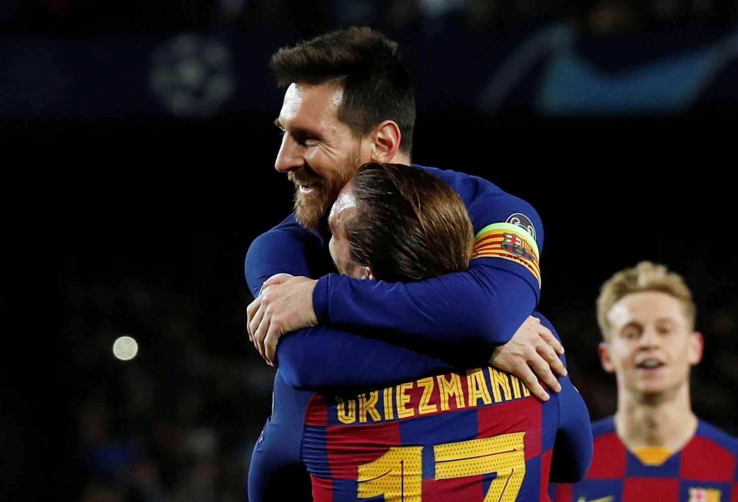Messi y Griezmann conectaron en la victoria ante el Borussia Dortmund por Champions League - REUTERS/Albert Gea