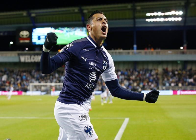 Foto de archivo. Rogelio Funes Mori festeja un gol con Monterrey. Children's Mercy Park. Kansas City, Missouri, EEUU. 11 de abril de 2019.
CREDITO OBLIGADO USA TODAY/Jay Biggerstaff