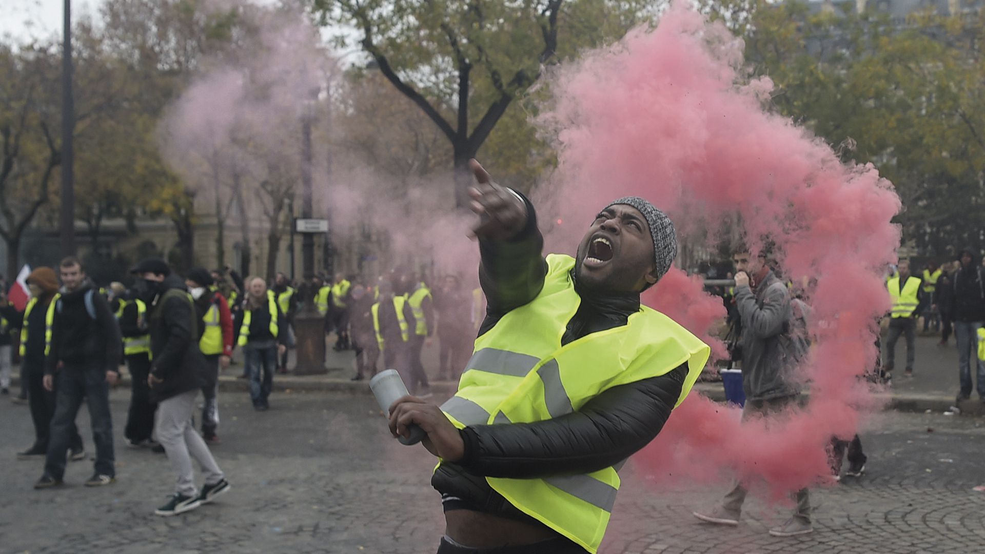 Las protestas de los chalecos amarillos sacudieron Francia y buena parte de los países vecinos. Foto: AFP.
