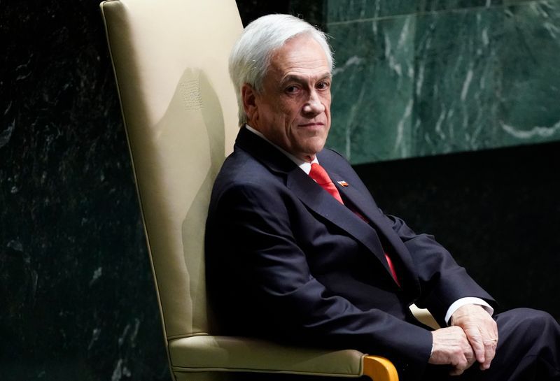 Foto de archivo. El presidente chileno, Sebastián Piñera, durante la 74 sesión general de la Organización de Naciones Unidas en su sede de Nueva York, EEUU. 24 de septiembre de 2019. REUTERS/Carlo Allegri.