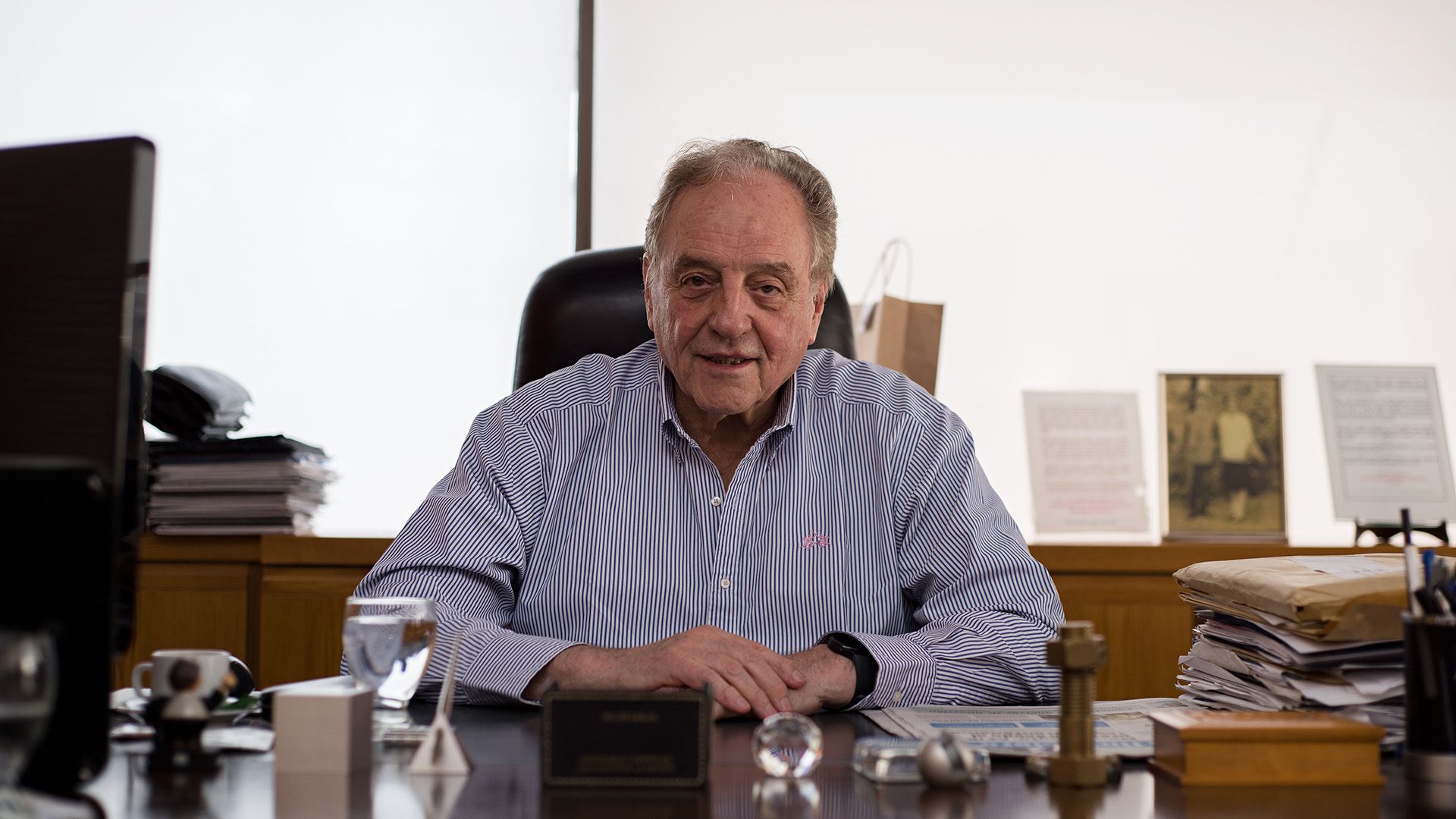 El presidente del Credicoop, Carlos Heller. (Adrián Escandar)