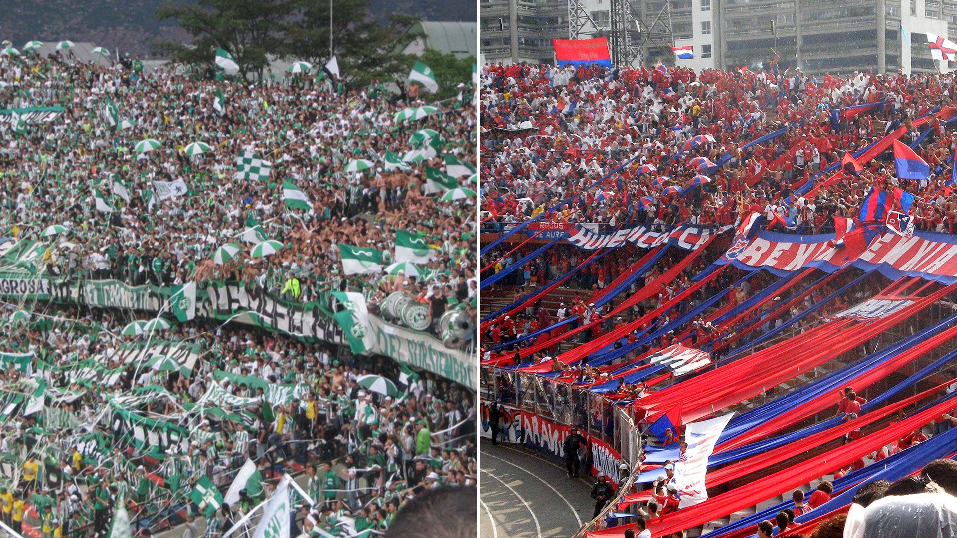 Las hinchadas de Atlético Nacional e Independiente Medellín lucían irreconciliables. Hoy hasta dan recitales conjuntos