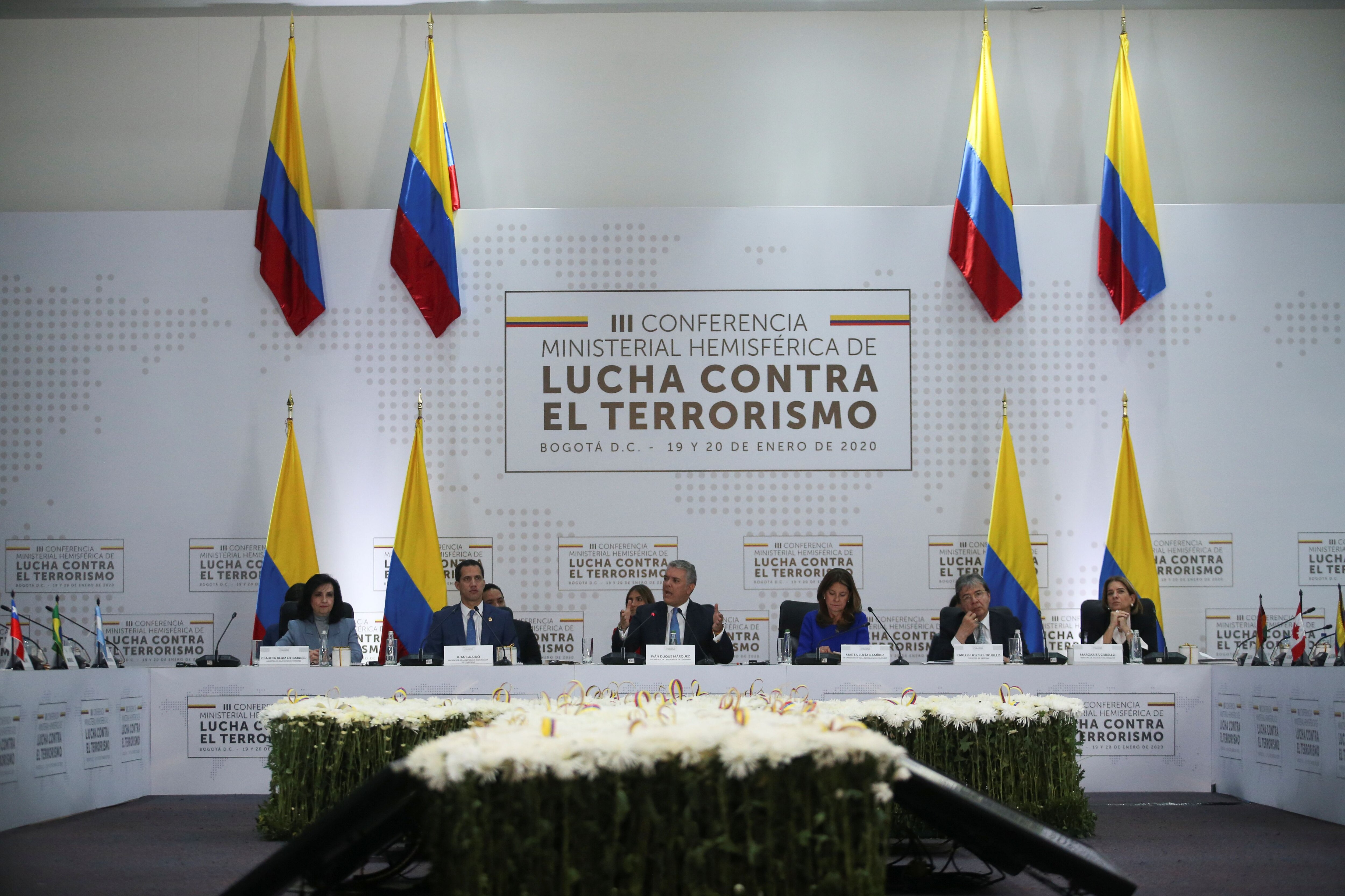 Foto de la Cumbre Hemisférica contra el terrorismo que tuvo lugar el lunes 20 de enero en Colombia. Foto: REUTERS/Luisa Gonzalez