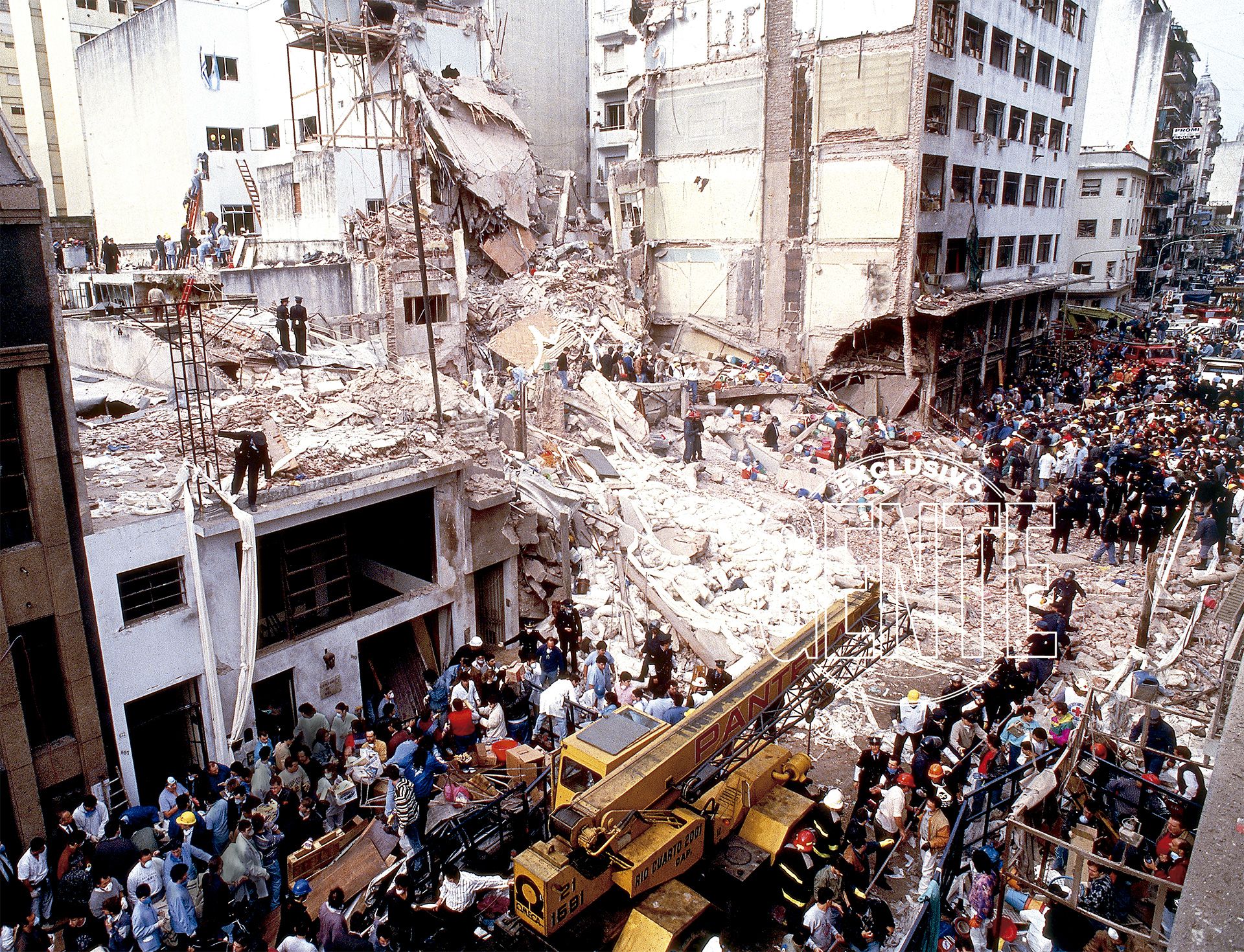 18 de julio de 1994, el horror de la AMIA (Foto: GENTE/Archivo Atlántida)