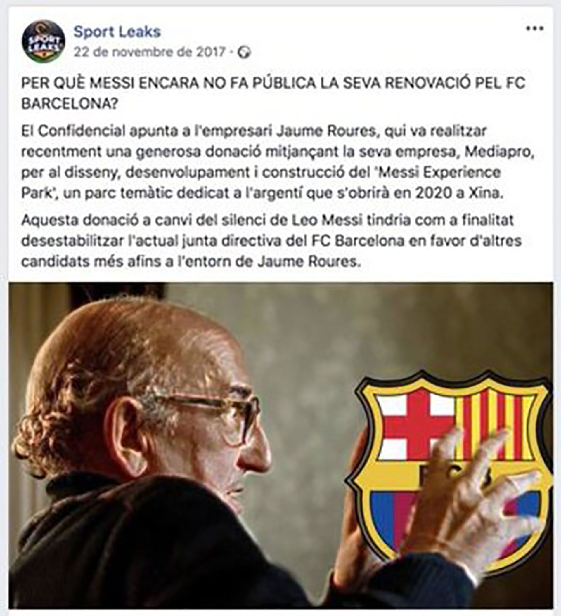 La fake news de Messi en catalán