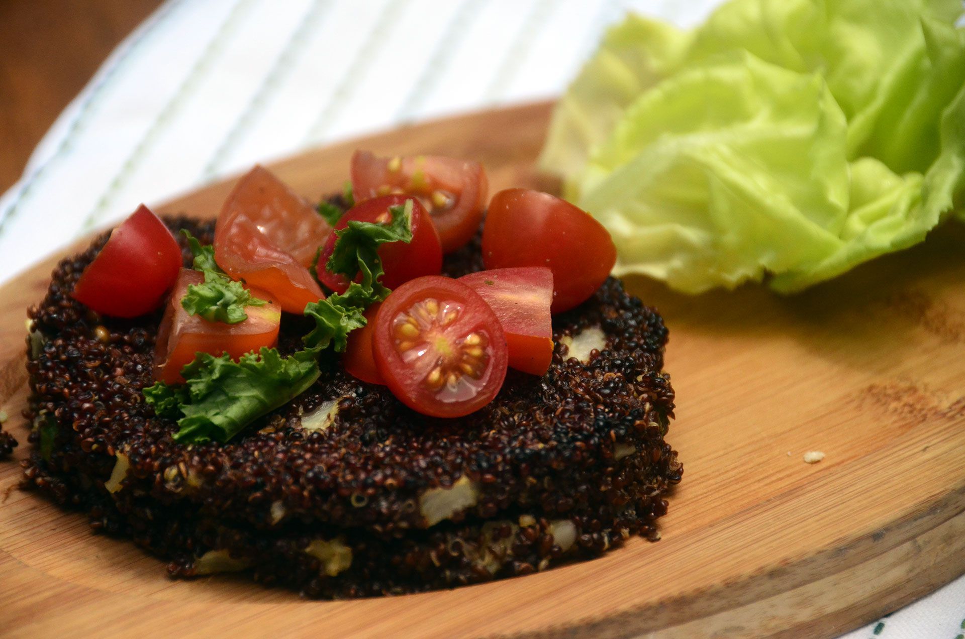 Las hamburguesas de quinoa una opción saludable (Matías Arbotto)