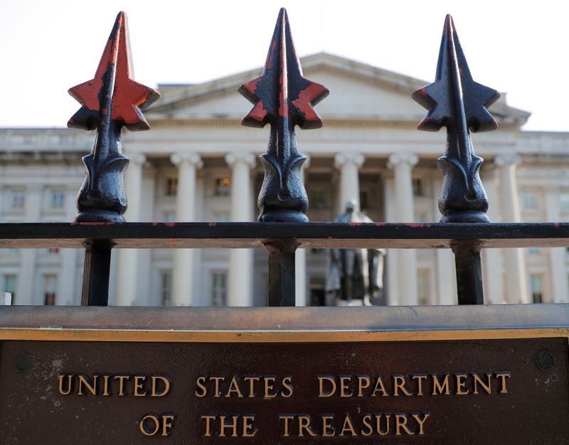 Foto de archivo. La sede del Departamento del Tesoro de Estados Unidos en Washington. 6 de agosto de 2018. REUTERS/Brian Snyder.