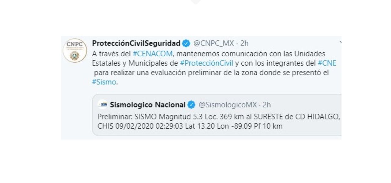 En lo que va del año, en el estado de Chiapas se han registrado alrededor de 360 temblores (Foto: Twitter)