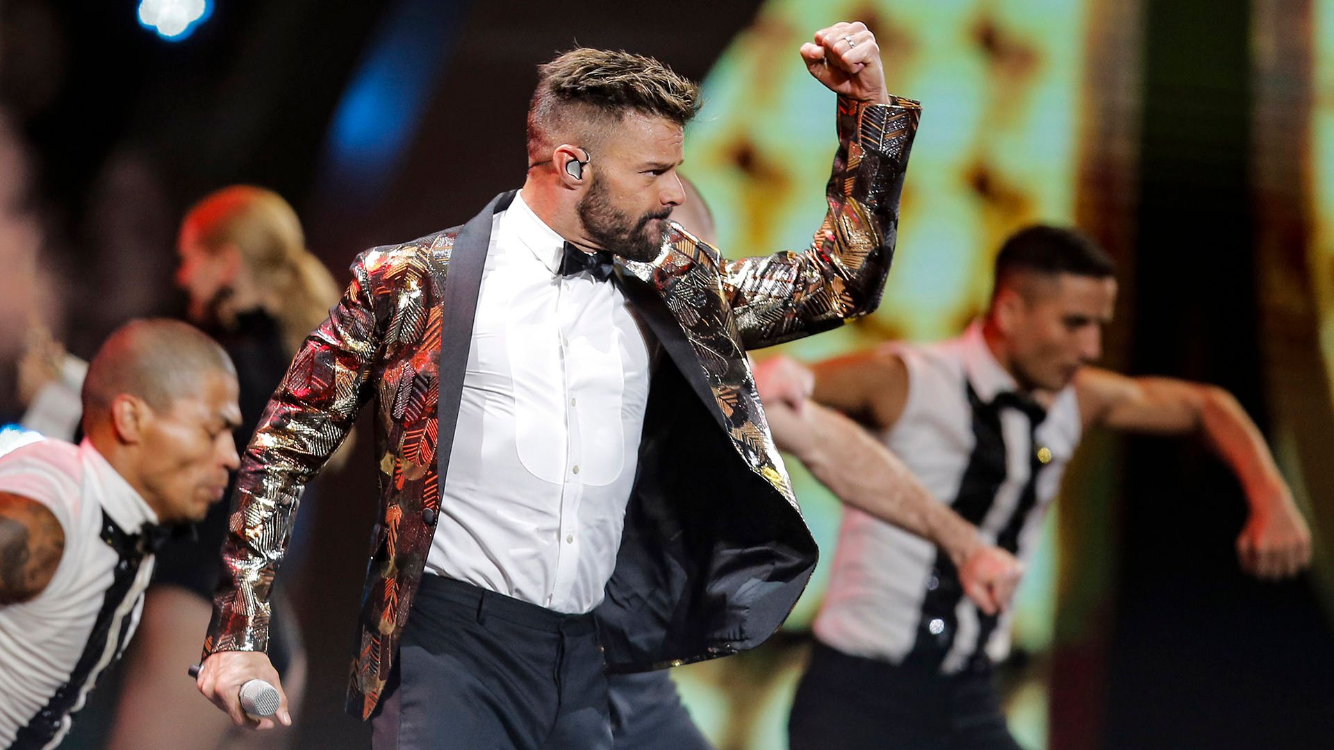 Ricky Martin durante el festival de Viña del Mar (JAVIER TORRES / AFP)