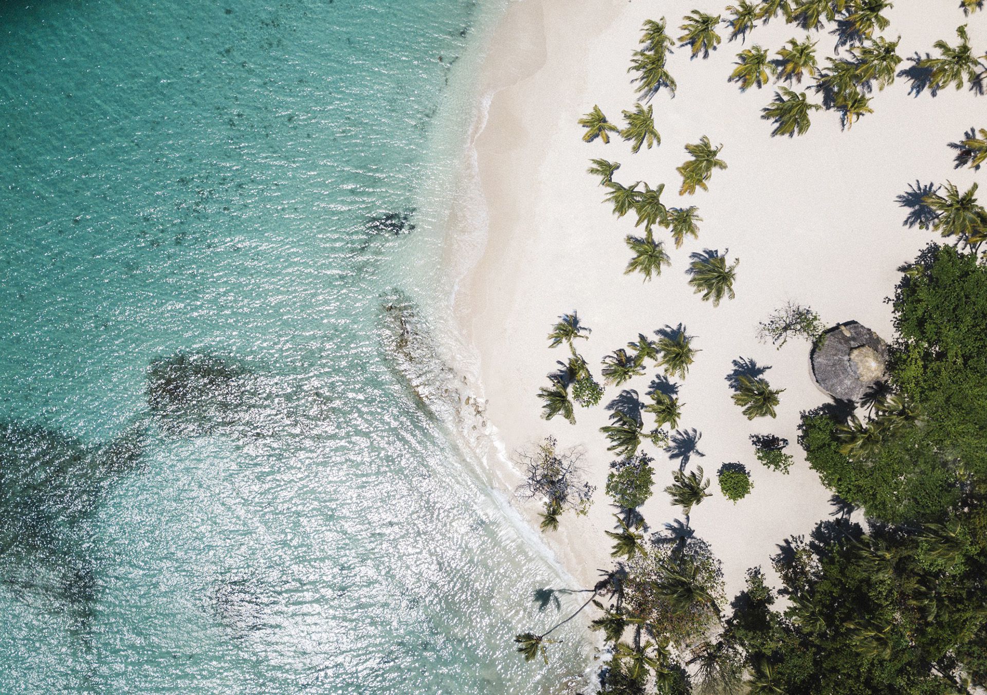 La imagen aérea de la arena virgen de Playa Esmeralda, el nuevo destino turistico de Rep. Dominicana