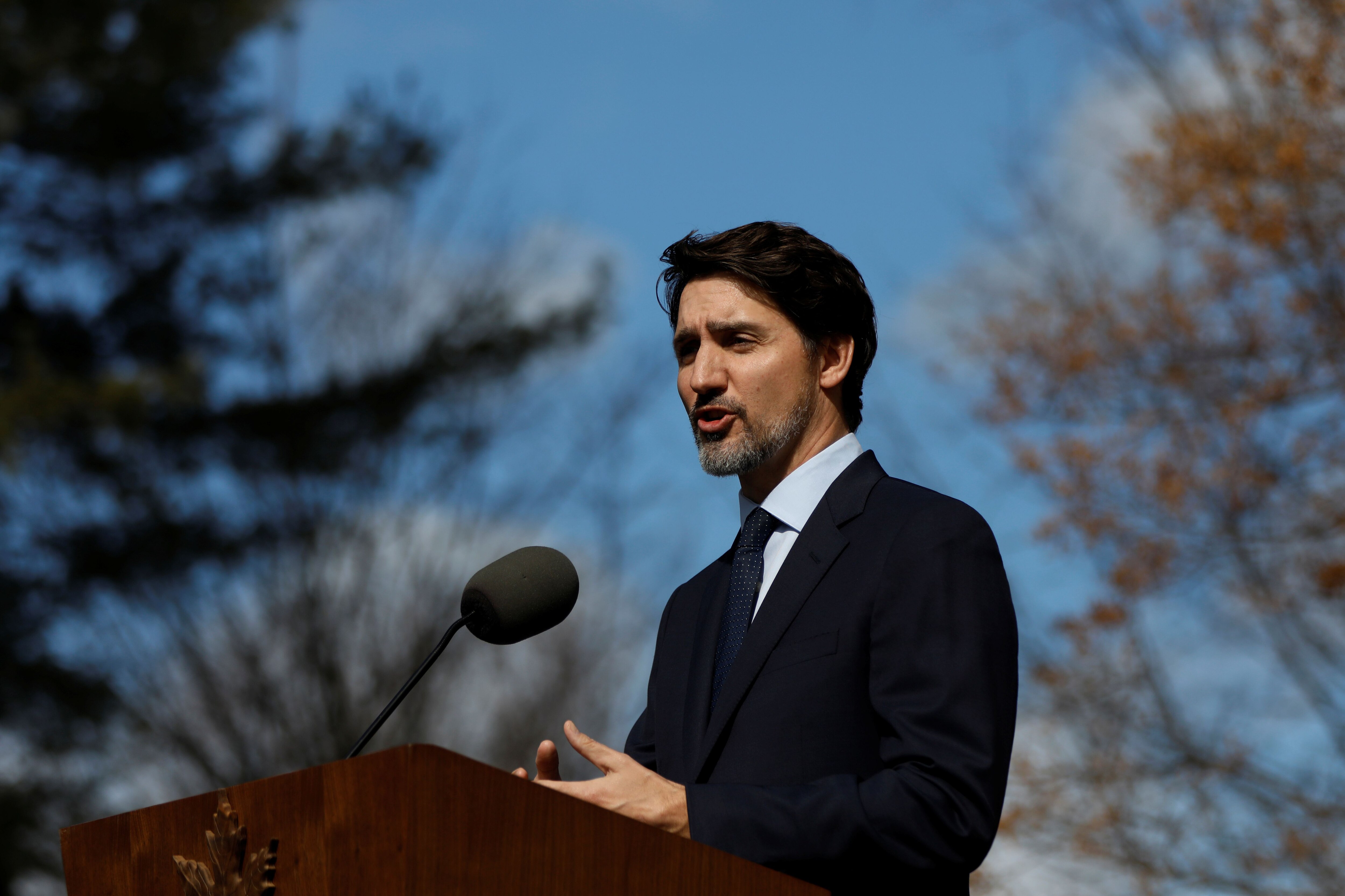 El primer ministro Justin Trudeau se encuentra en aislamiento luego de que su esposa diera positivo a test de coronavirus (REUTERS/Blair Gable)