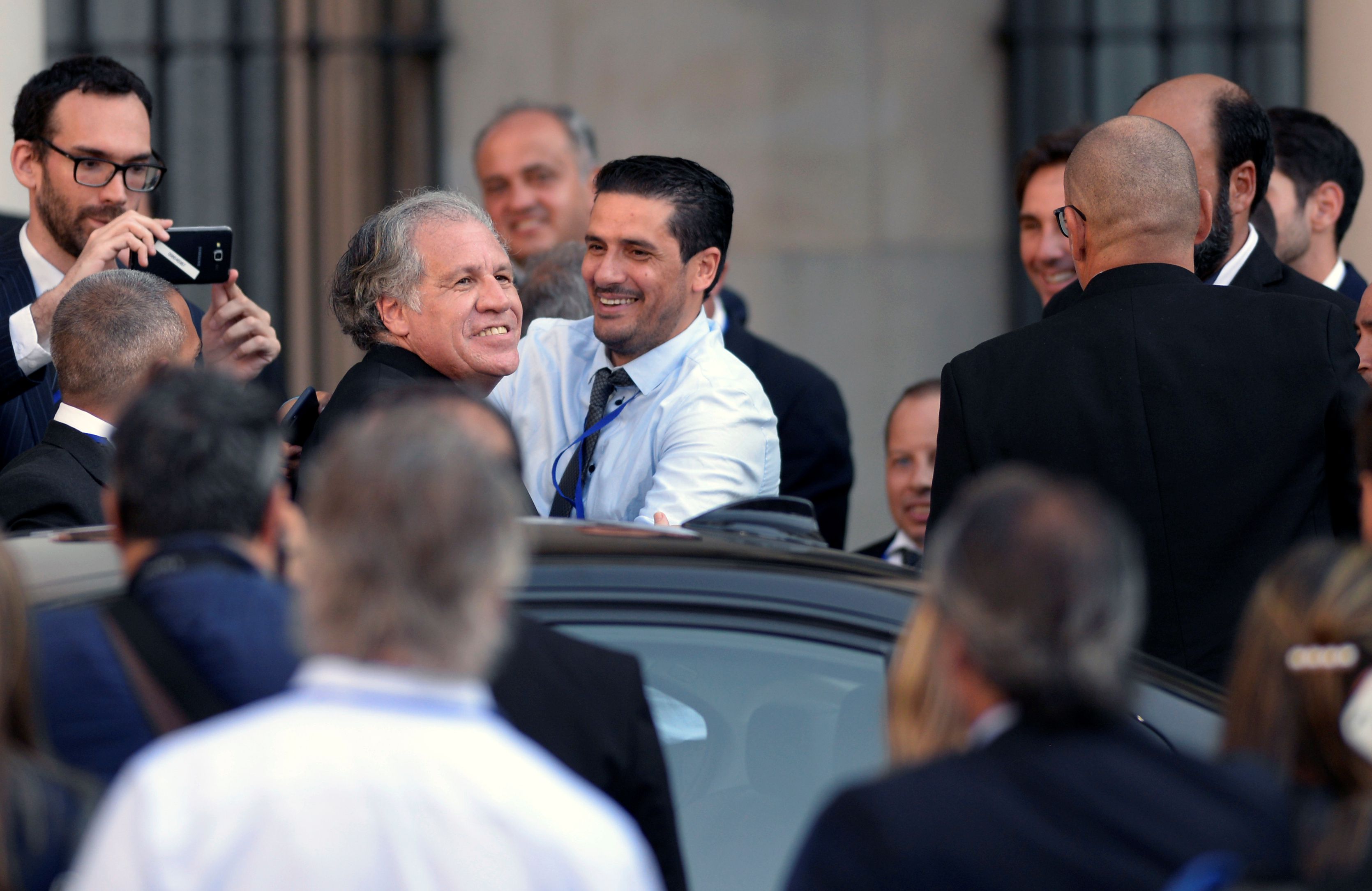 Luis Almagro, secretario general de la OEA, durante los actos de asunción del presidente Luis Lacalle Pou