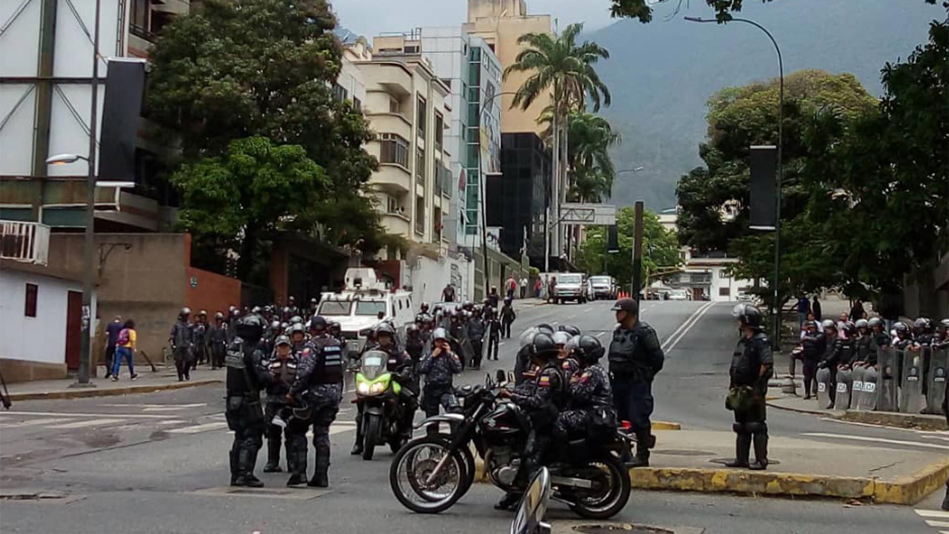 Efectivos de la Guardia Nacional Bolivariana desplegados