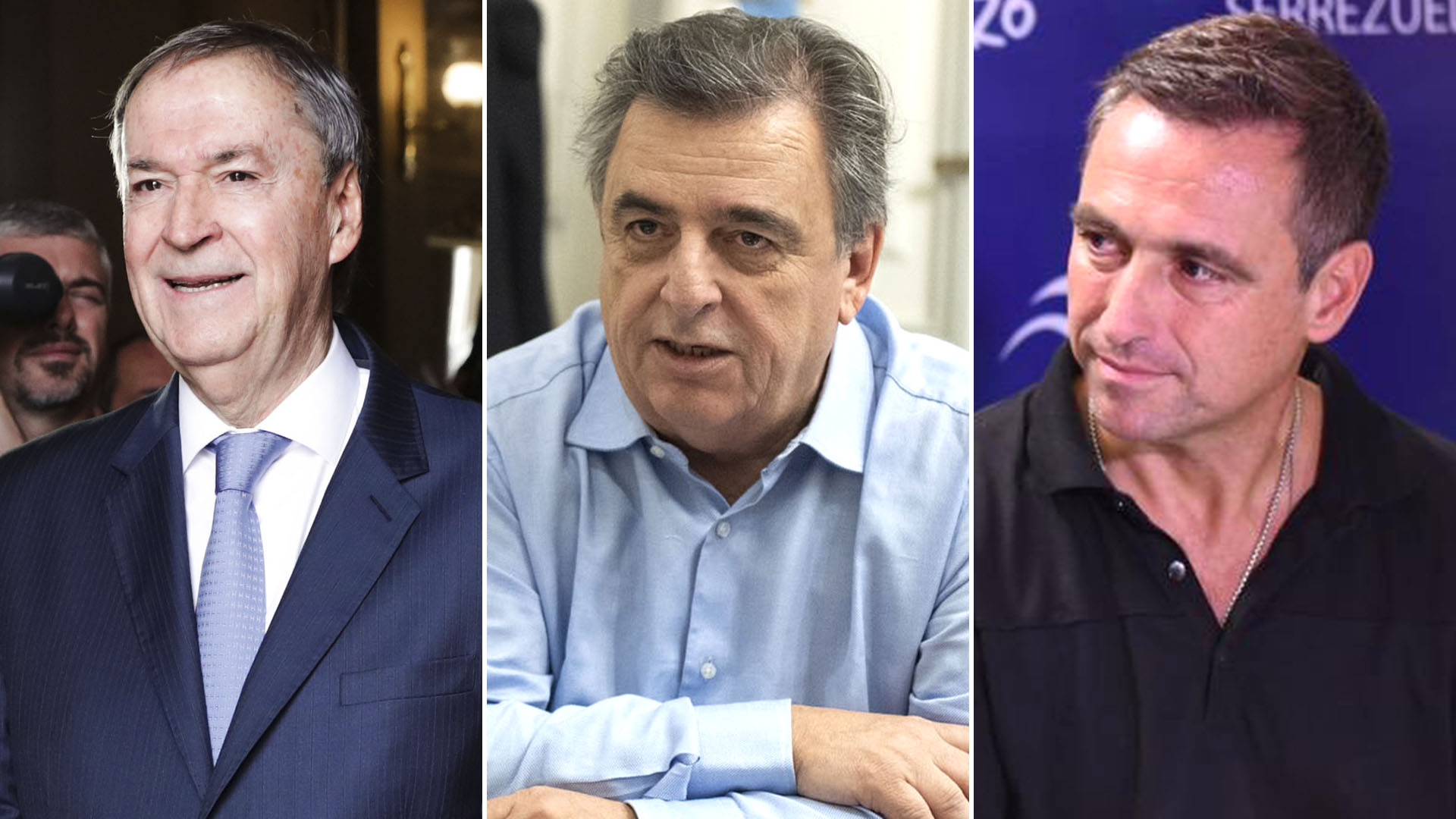Juan Schiaretti, Mario Negri y Ramón Mestre, los principales candidatos a la gobernación de Córdoba