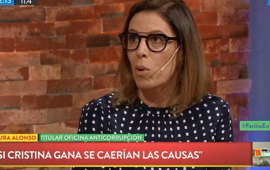 Laura Alonso advierte que si gana la fórmula Alberto Fernández-Cristina Kirchner "se caerían las causas" de corrupción