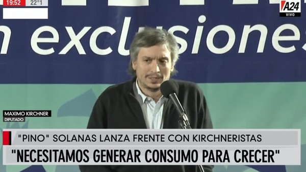 Máximo Kirchner: "No nos interesa el humor de los mercados ni del FMI"