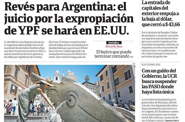 Clarín, martes 25 de junio de 2019