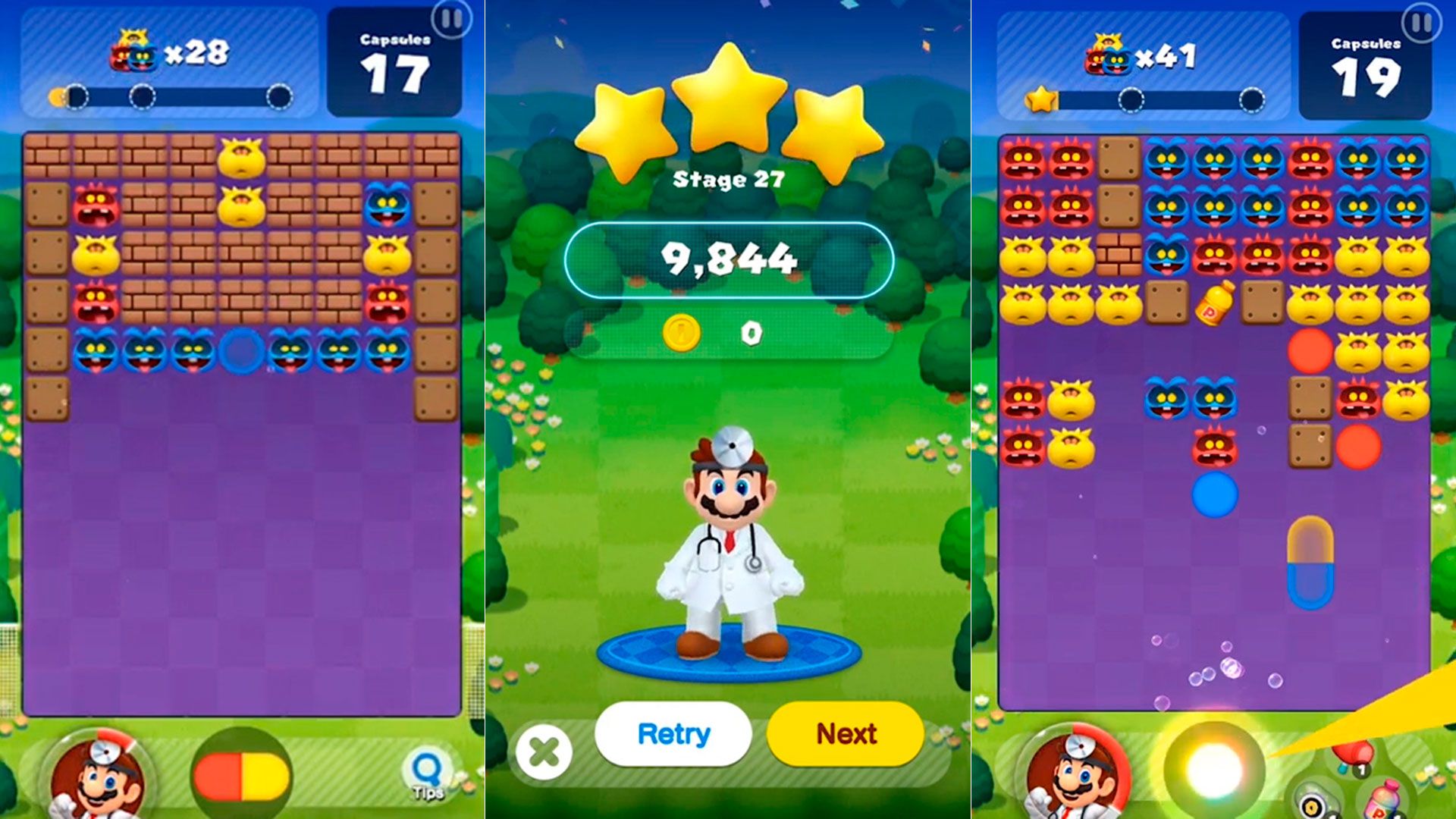 El clásico “Dr. Mario World” es una franquicia que se adapta perfectamente a la dinámica que supone un teléfono móvil. (Foto: Nintendo)