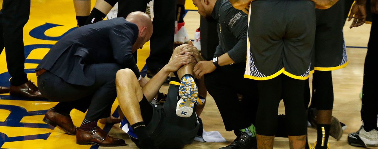 La escalofriante lesión de Klay Thompson en la final de la NBA entre Golden State y Toronto Raptors