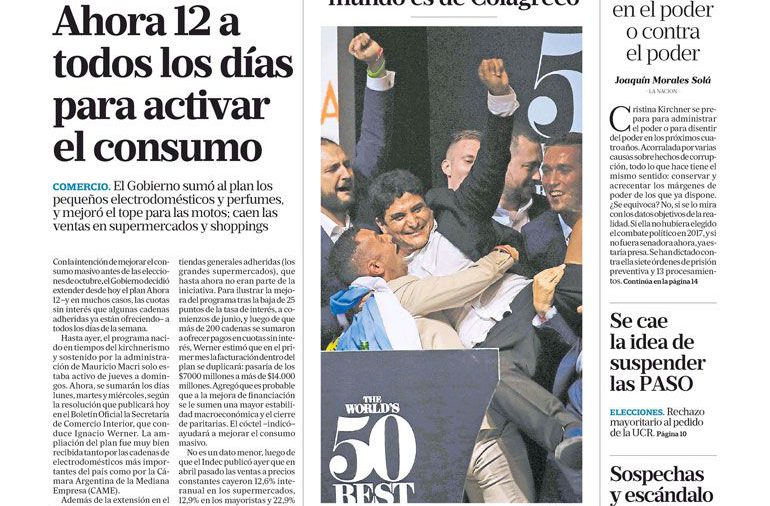 La Nación, miércoles 26 de junio de 2019