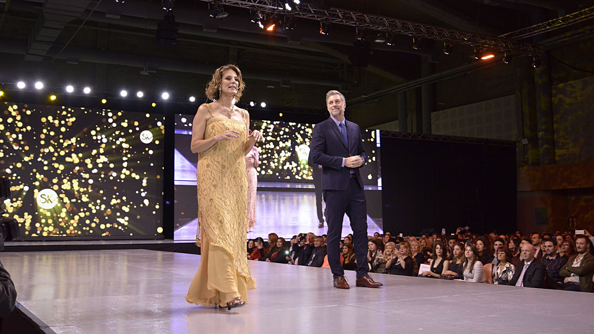 Nequi Galotti y Horacio Cabak fueron los conductores del desfile más esperado del año (Gustavo Gavotti)