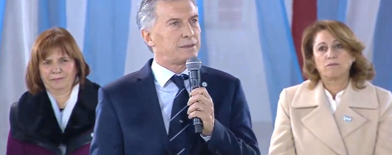 Macri apuntó contra los Moyano en un discurso con tono electoral por el Día de la Bandera