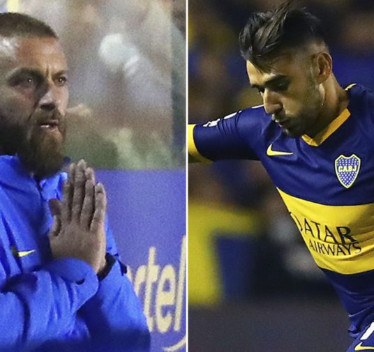 De hinchas a futbolistas de Boca: así fue el día de Daniele De Rossi y Eduardo Salvio en la Bombonera
