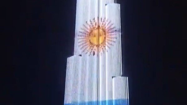 El impactante homenaje de Dubái a la Argentina en el Día de la Independencia