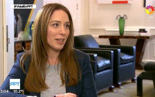 María Eugenia Vidal: "Si gana Axel Kicillof, La Cámpora va a gobernar la Provincia"