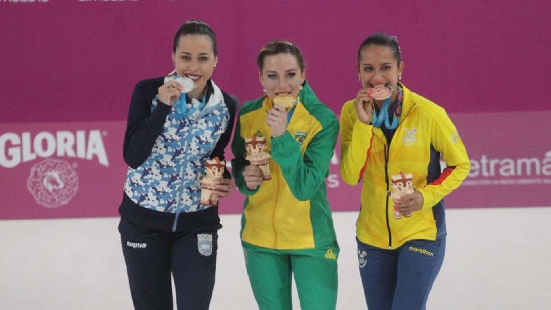 La brasileña Bruna Wurts (103,17 puntos), la argentina Giselle Soler (92,15) y la ecuatoriana Eduarda Fuentes (70,68) se subieron al podio en Lima