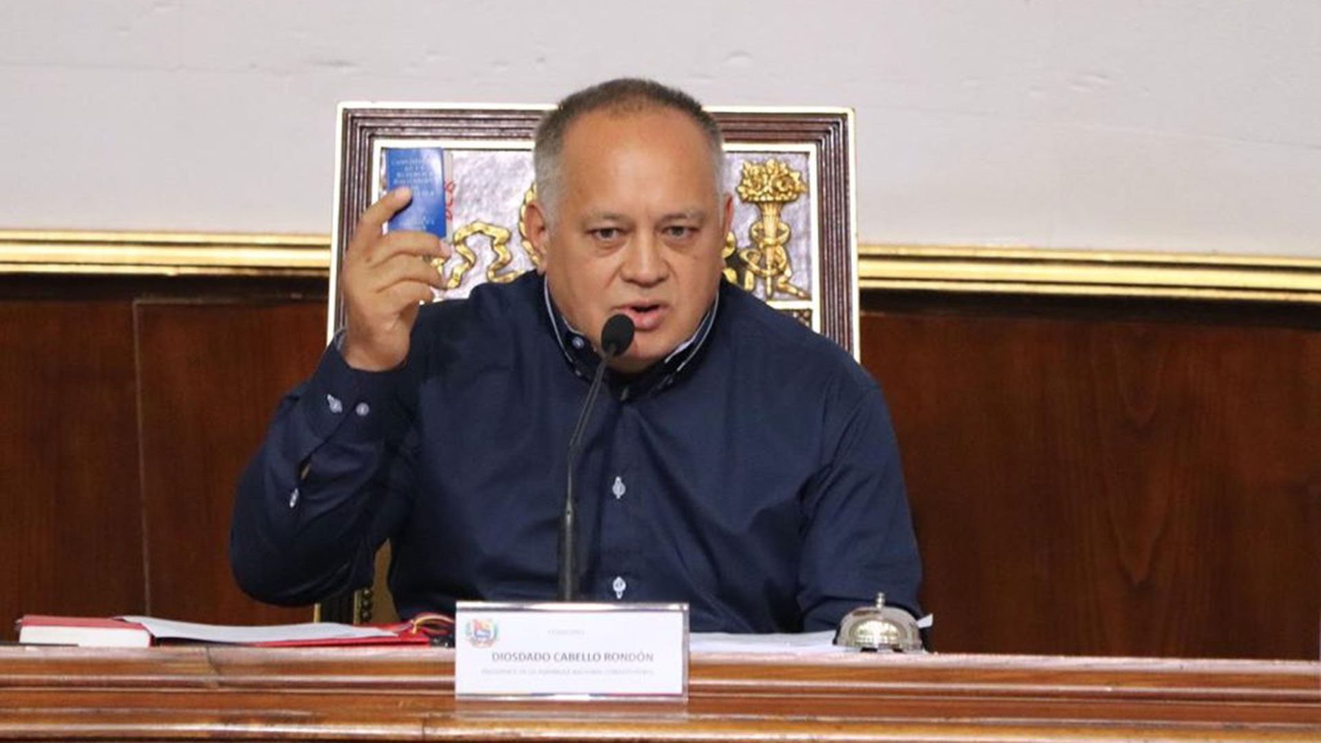Diosdado Cabello, presidente de la Asamblea Nacional Constituyente (ANC)