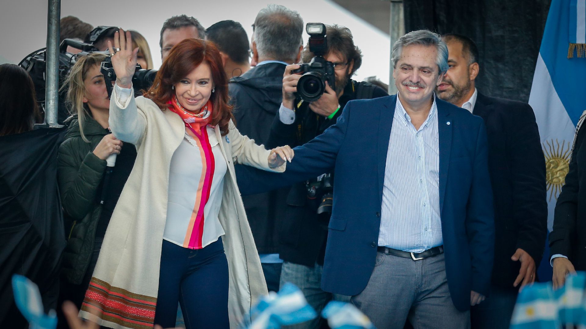 Cristina Kirchner y Alberto Fernández (Nicolás Aboaf)