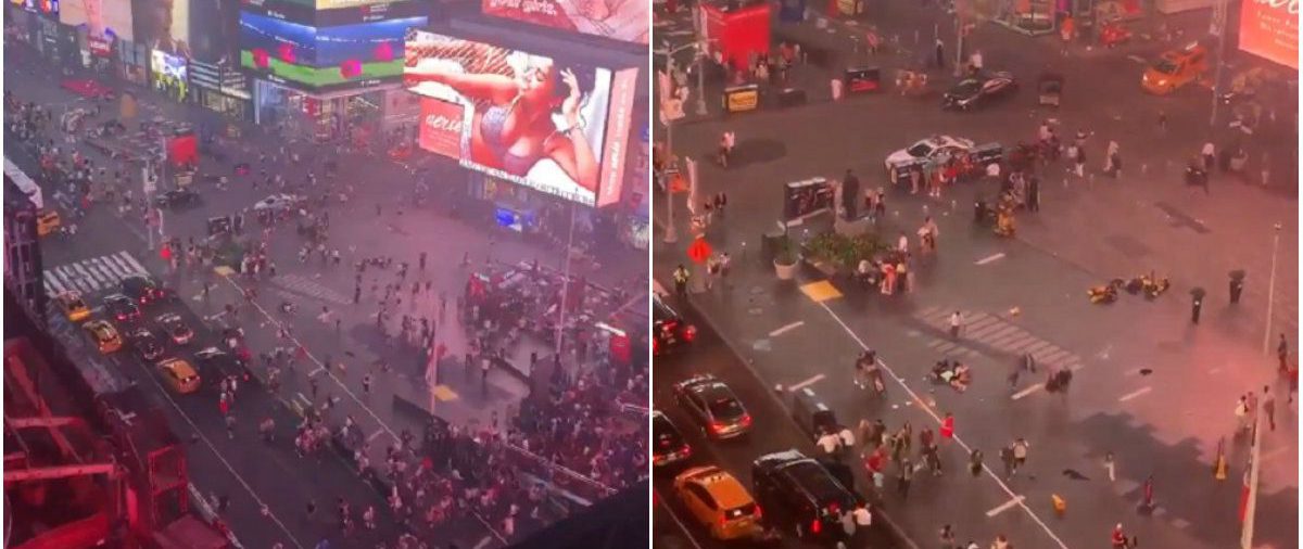 Pánico en Times Square: turistas y neoyorquinos huyeron en estampida por falsa alarma de tiroteo