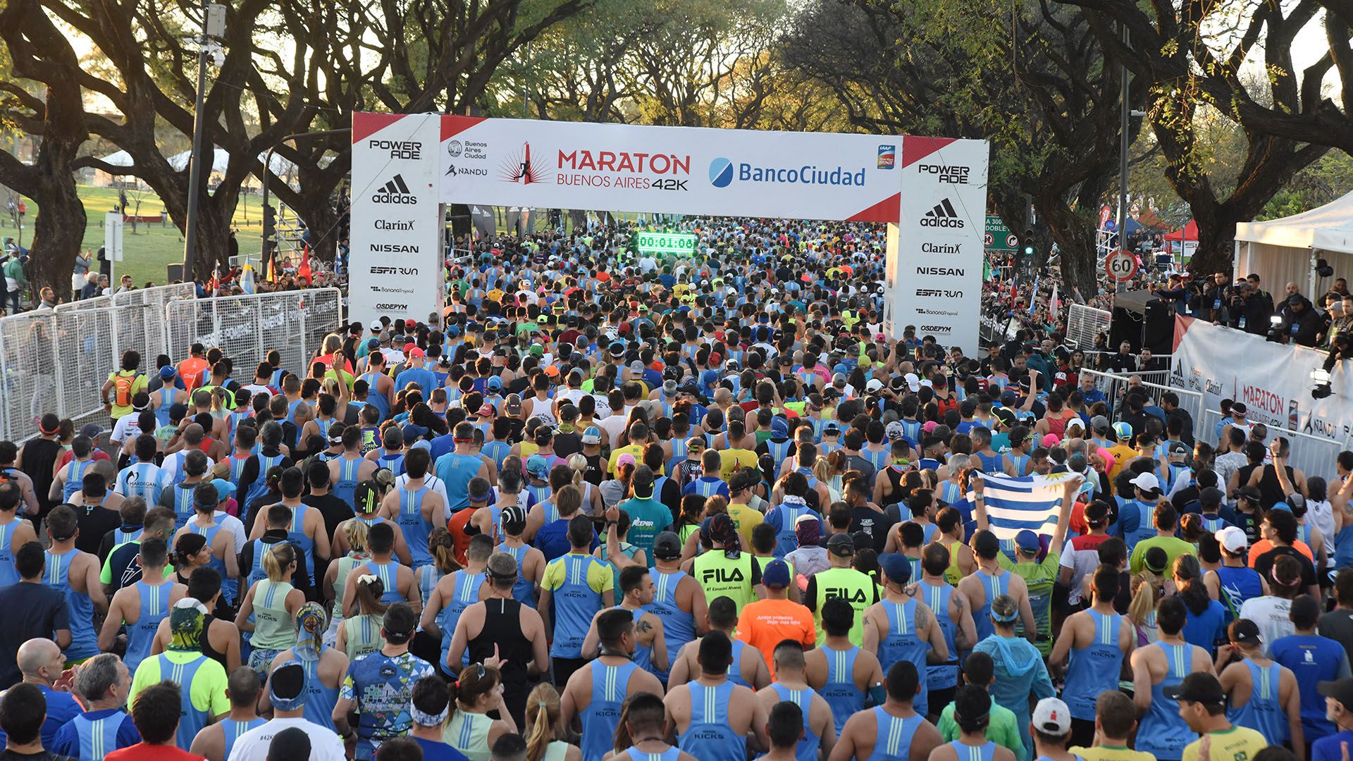 La maratón de Buenos Aires fue una verdadera fiesta durante el domingo por la mañana