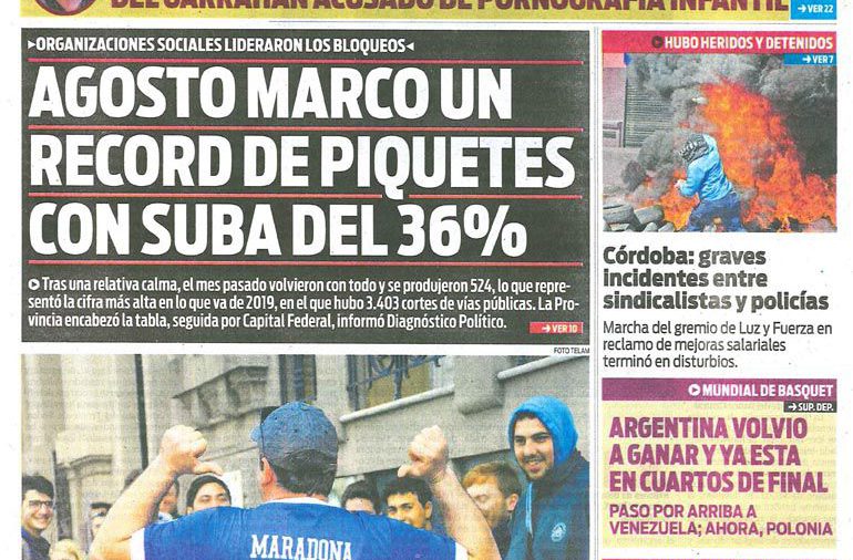 Diario Popular, sábado 7 de septiembre de 2019
