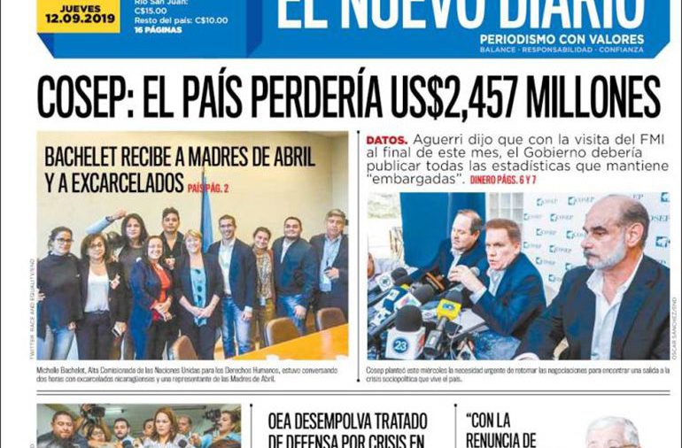 El nuevo diario - Nicaragua - 12 de Septiembre de 2019